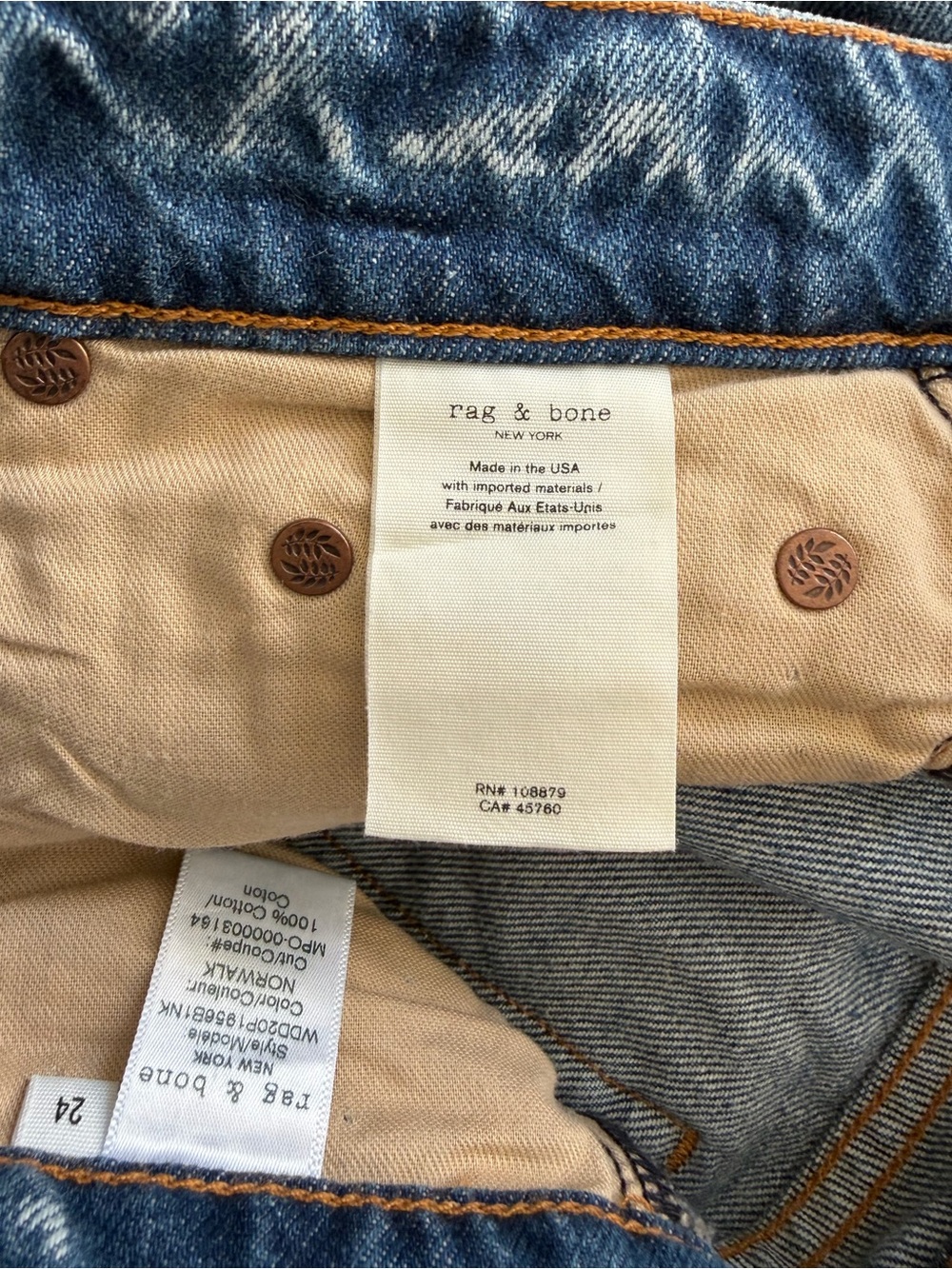 Rag and Bone Dre denim jean shorts Norwalk size 24 - Picture 13 of 15